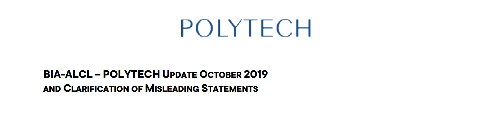 Wolfgang Steimel, CEO of POLYTECH, would like to explain the BIA-ALCL debate.